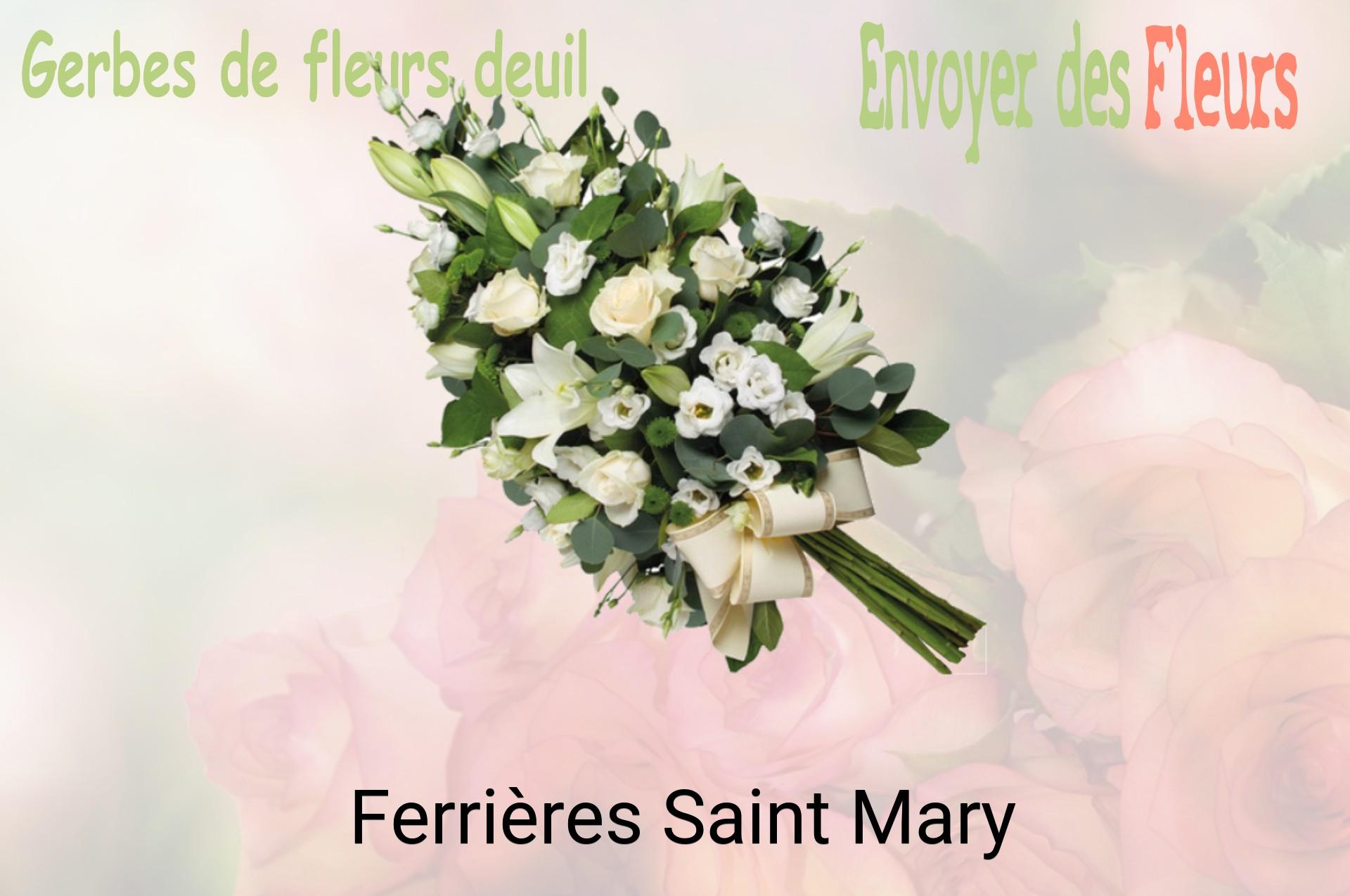Gerbe de fleurs de deuil livrée à Ferrières-Saint-Mary